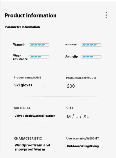 Wind And Cold Proof Thick Touch Screen Cycling Gloves