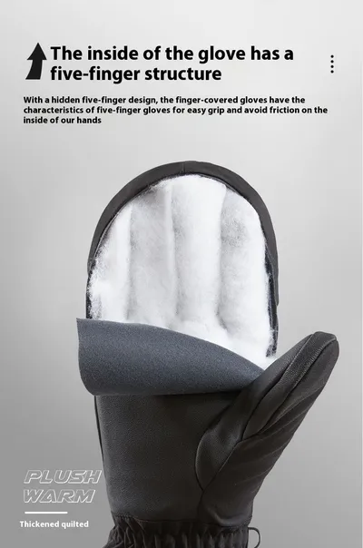 Wind And Cold Proof Thick Touch Screen Cycling Gloves