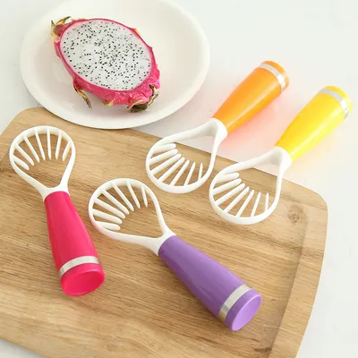 Multi-fruit Slices Flesh Digging Spoon Melon Go Fruit Capsule Kiwi Dragon Fruit Cut Into Strips