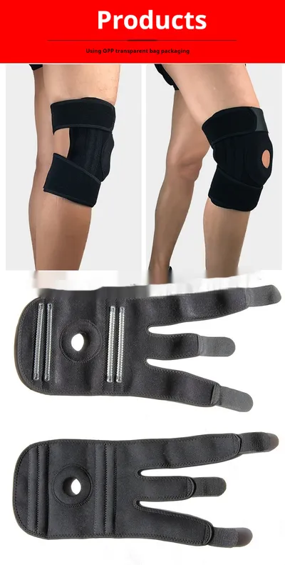 Spring Support Running Outdoors Skipping Rope Riding Basketball Knee Pad