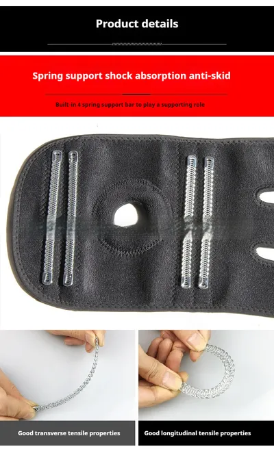 Spring Support Running Outdoors Skipping Rope Riding Basketball Knee Pad