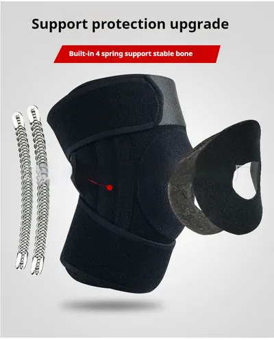 Spring Support Running Outdoors Skipping Rope Riding Basketball Knee Pad