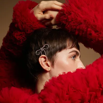 Bow Barrettes Side Bangs Cropped Hair Clip Barrettes