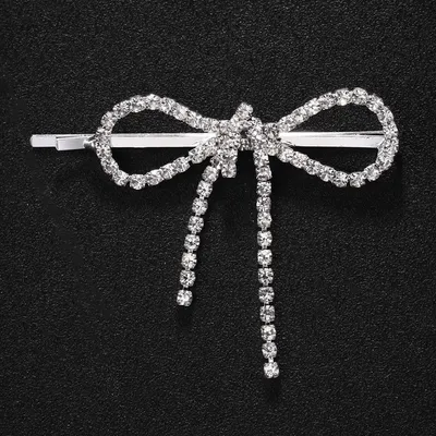 Bow Barrettes Side Bangs Cropped Hair Clip Barrettes