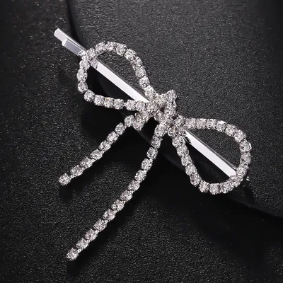 Bow Barrettes Side Bangs Cropped Hair Clip Barrettes