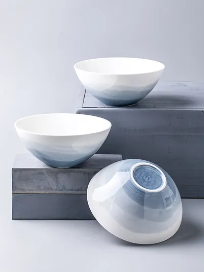 Solid Color Personalized Home Creative Ceramic Noddle Bowl