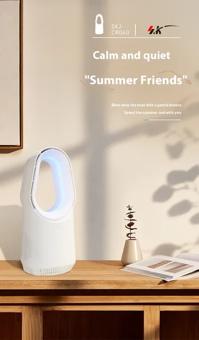 New SK Bladeless Fan Floor Home Electronic Fan Tower Fan Desktop Office Remote Control Wind