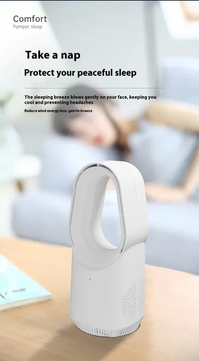 New SK Bladeless Fan Floor Home Electronic Fan Tower Fan Desktop Office Remote Control Wind