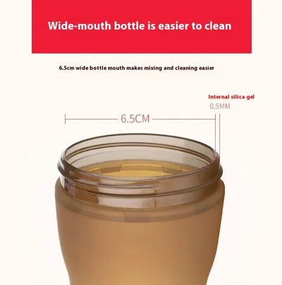 Simple And Portable Baby Weaning Tool Silicone Bottle