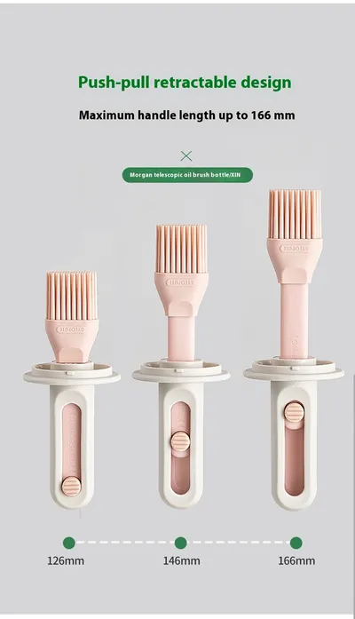 Kitchen High-temperature Resistant Silicone Oil Brush Bottle Integrated