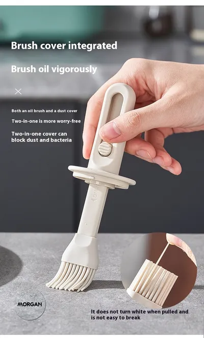 Kitchen High-temperature Resistant Silicone Oil Brush Bottle Integrated