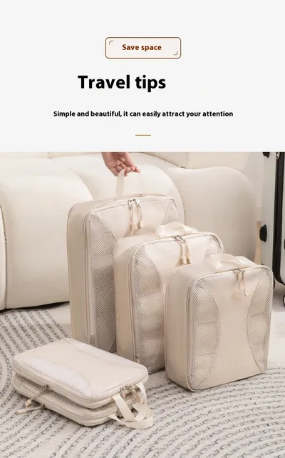 Travel Compressed Storage Set Luggage Organizing Folders Large Capacity Travel Business Trip Storage Bag