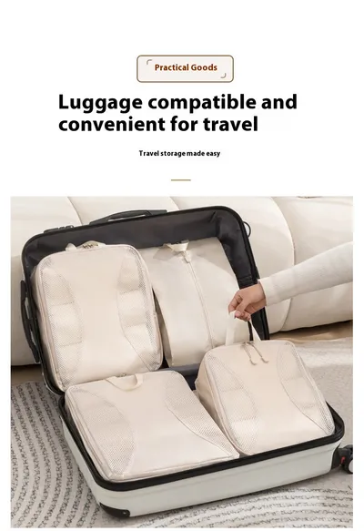 Travel Compressed Storage Set Luggage Organizing Folders Large Capacity Travel Business Trip Storage Bag