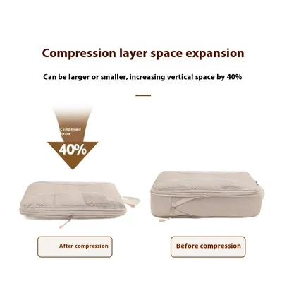 Travel Compressed Storage Set Luggage Organizing Folders Large Capacity Travel Business Trip Storage Bag