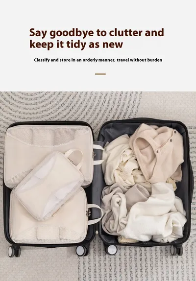 Travel Compressed Storage Set Luggage Organizing Folders Large Capacity Travel Business Trip Storage Bag