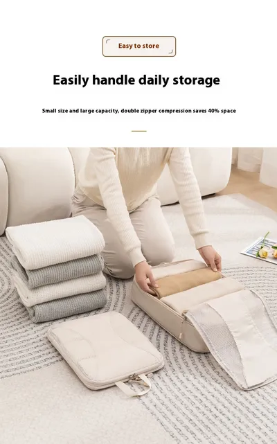 Travel Compressed Storage Set Luggage Organizing Folders Large Capacity Travel Business Trip Storage Bag