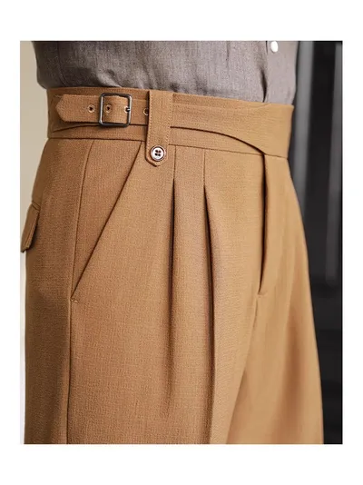 Italian Retro Suit Shorts Men