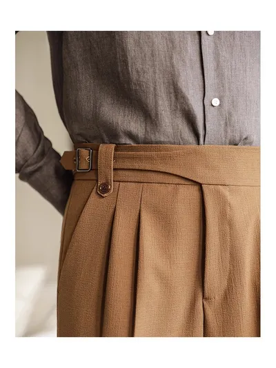 Italian Retro Suit Shorts Men
