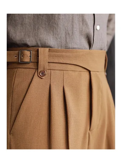 Italian Retro Suit Shorts Men