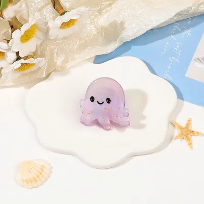 Handmade Acetic Acid Small Hair Clip Marine Life
