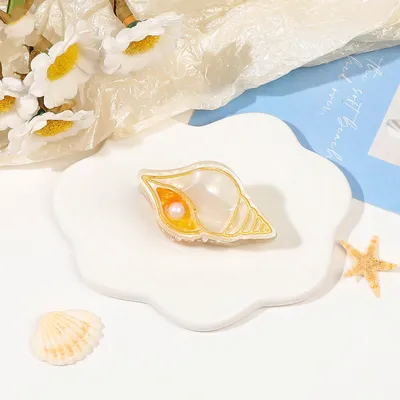Handmade Acetic Acid Small Hair Clip Marine Life