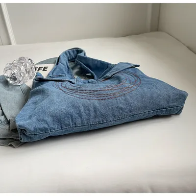 Denim Retro Women's Shoulder Bag Large Capacity Handbag