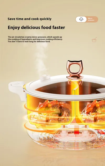 6 L 8L Large Capacity Mandarin Duck Electric Chafing Dish Household Multi-functional Integrated Dormitory Students