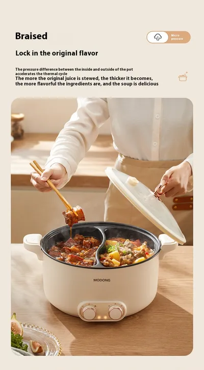 6 L 8L Large Capacity Mandarin Duck Electric Chafing Dish Household Multi-functional Integrated Dormitory Students