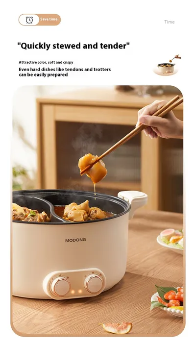 6 L 8L Large Capacity Mandarin Duck Electric Chafing Dish Household Multi-functional Integrated Dormitory Students