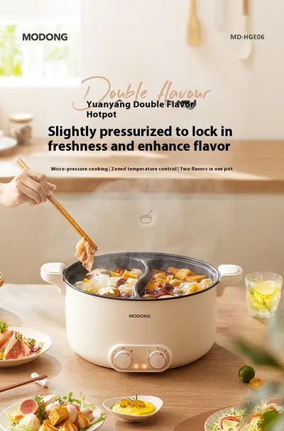 6 L 8L Large Capacity Mandarin Duck Electric Chafing Dish Household Multi-functional Integrated Dormitory Students