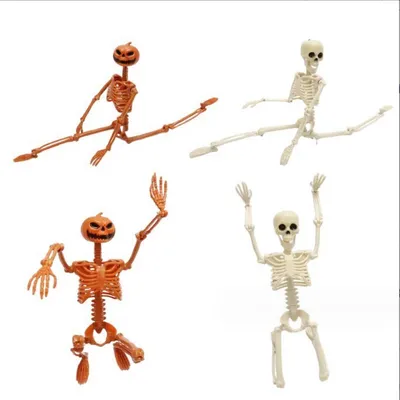Halloween Simulation 40CM Skeleton Pendant Stand-able Movable Joint