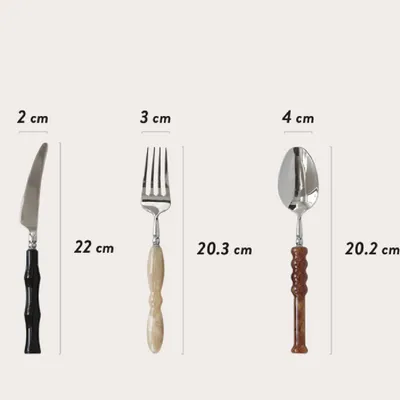 Stainless Steel Western Dinnerware Set