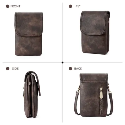 Men's PU Leather High-grade Versatile Messenger Bag