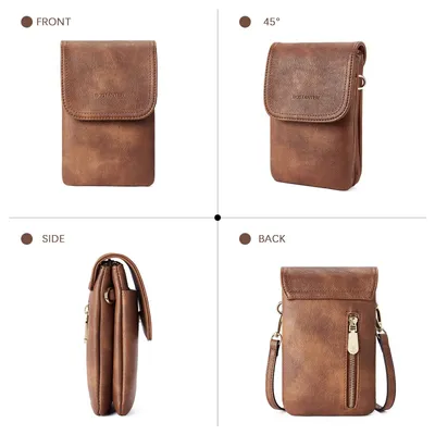 Men's PU Leather High-grade Versatile Messenger Bag