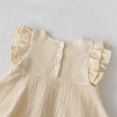 Kids Summer Clothing Triangle Princess Dress Women's Overall Embroidered Korean Princess Dress Romper