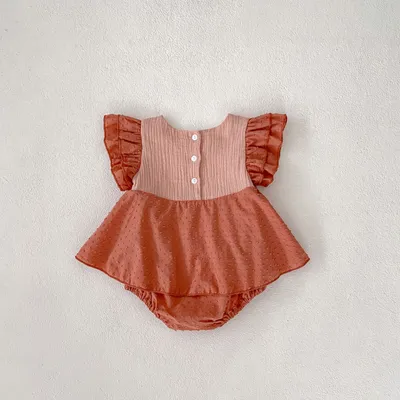 Kids Summer Clothing Triangle Princess Dress Women's Overall Embroidered Korean Princess Dress Romper