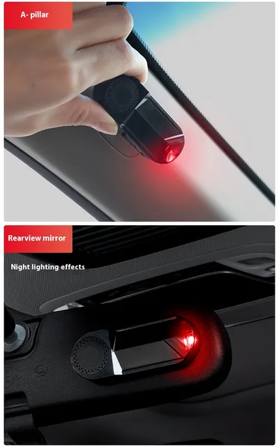 Automobile Solar Warning Light Aromatherapy