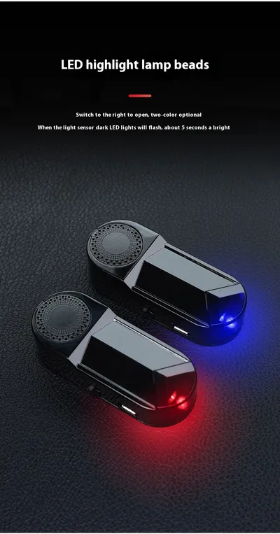 Automobile Solar Warning Light Aromatherapy