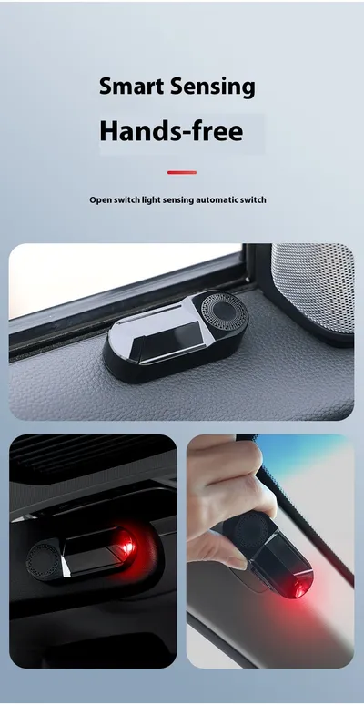 Automobile Solar Warning Light Aromatherapy