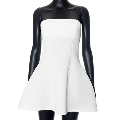 Fashion Tube Dress Summer Solid Color Sasual Backless Slim Short Dresses Party Womens Clothing