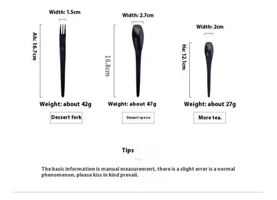 Knife, Fork And Spoon 304 Stainless Steel Household Desserts Spoon Hotel Stainless Steel Tableware