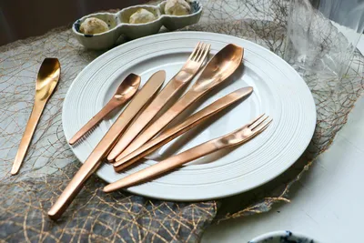 Knife, Fork And Spoon 304 Stainless Steel Household Desserts Spoon Hotel Stainless Steel Tableware