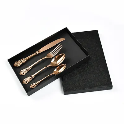Knife, Fork And Spoon 304 Stainless Steel Household Desserts Spoon Hotel Stainless Steel Tableware