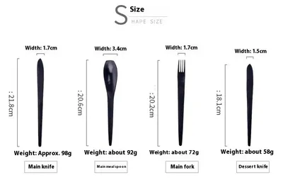 Knife, Fork And Spoon 304 Stainless Steel Household Desserts Spoon Hotel Stainless Steel Tableware