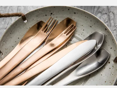 Knife, Fork And Spoon 304 Stainless Steel Household Desserts Spoon Hotel Stainless Steel Tableware