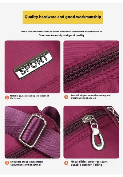 Nylon Outdoor Travel Shoulder Bag