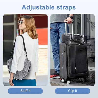 Refillable Travel Pillow Portable Clothes Luggage Storage Pillow
