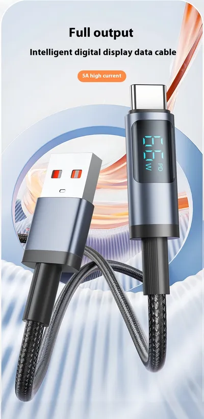 Phone Fast Charge For Pingguo 30W Android 66W Digital Display Data Line