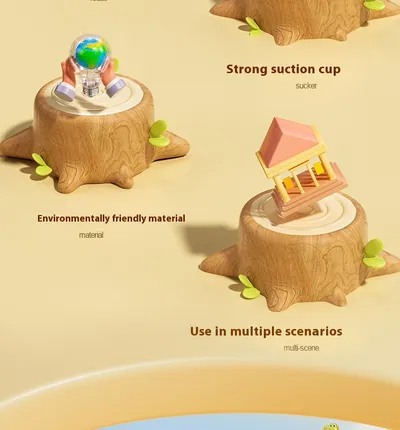 Baby Cartoon Dinosaur Sucker Rotating Gyro Fingertip Educational Toys Wholesale
