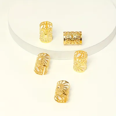 DIY Wig Dreadlocks Ornament Accessories Metal Geometry Mesh Braid Hair Clip